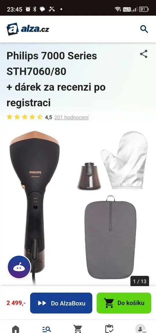 Parní žehlička Philips 7000
