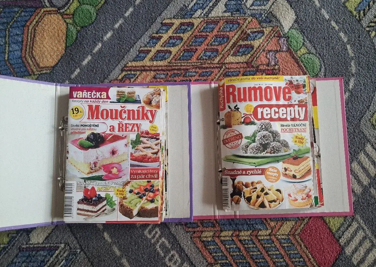 2x šanon s recepty z časopisů