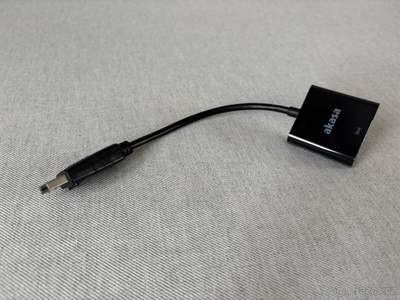 Redukce AKASA DisplayPort (M) to DVI (F) lesklá černá