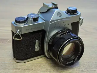 Kinofilmový Asahi Pentax Spotmatic SP + SMC Takumar 1.8/55