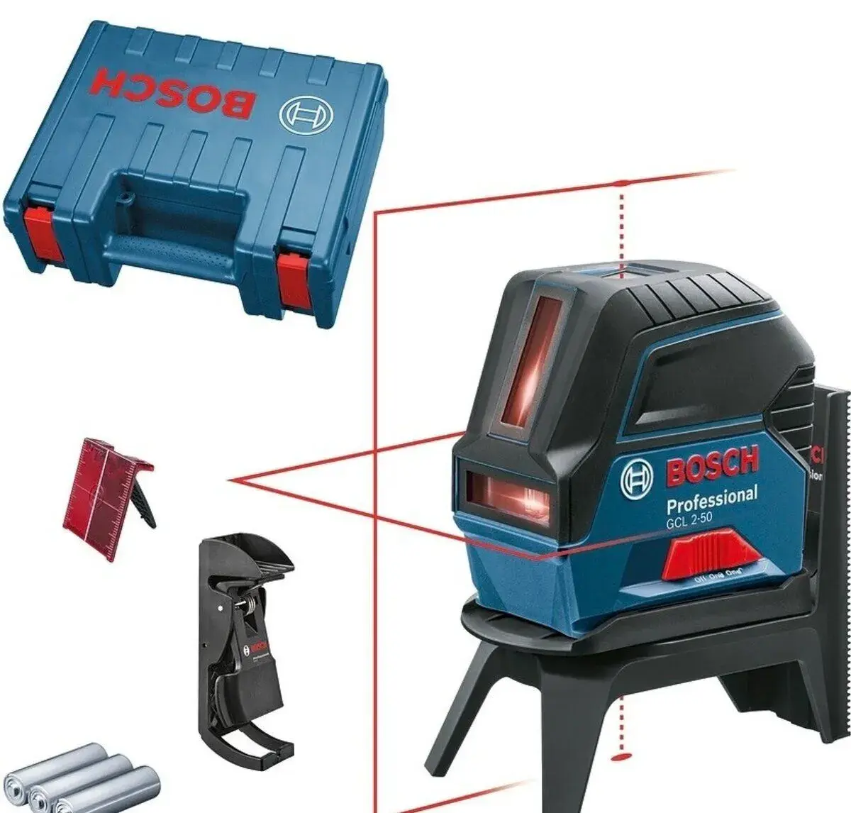 KOMBINOVANÝ LASER BOSCH GCL 2-50 /KOMPLETNÍ KUFR