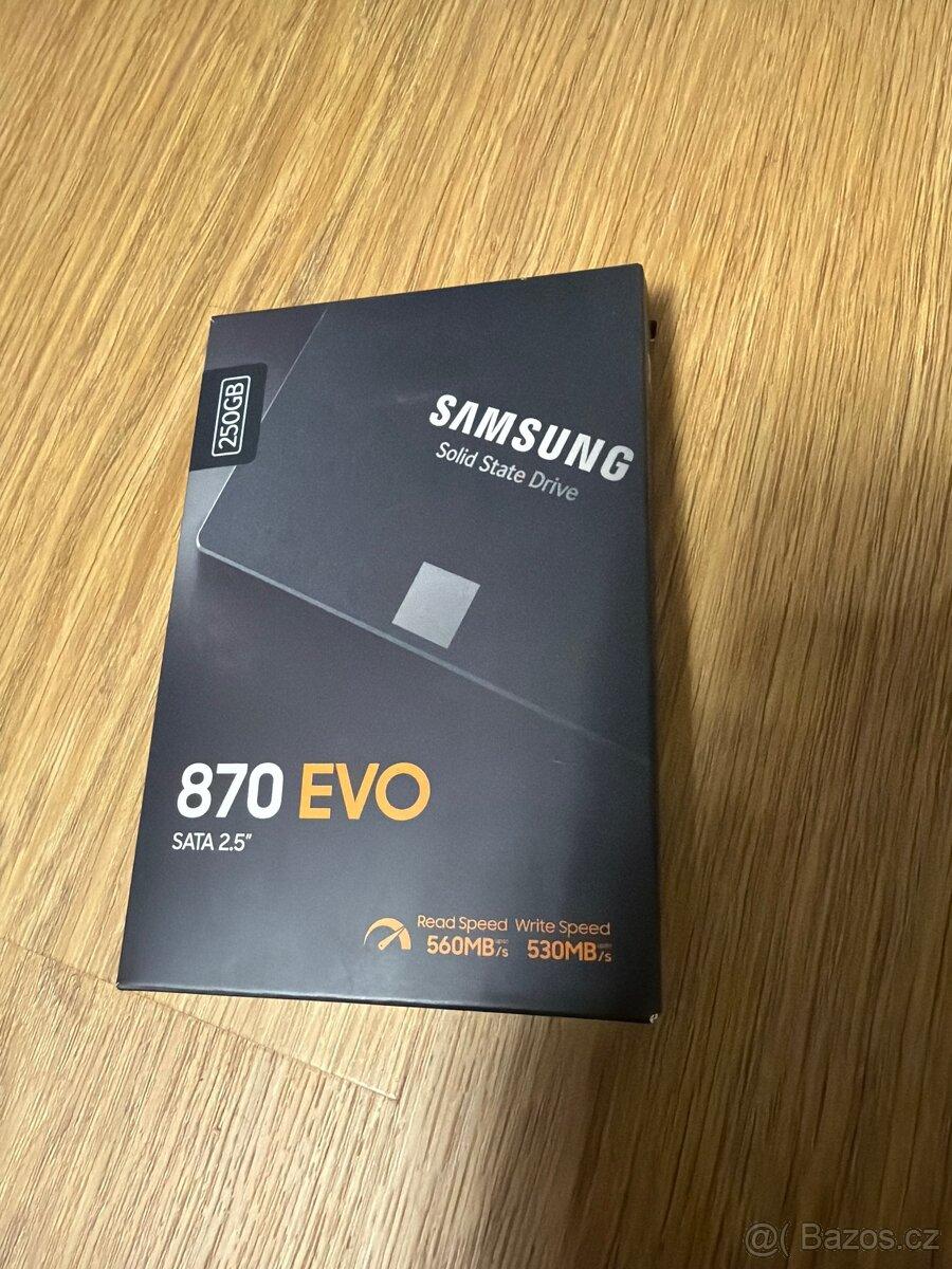 SSD Samsung Evo 870 250 GB nepoužity