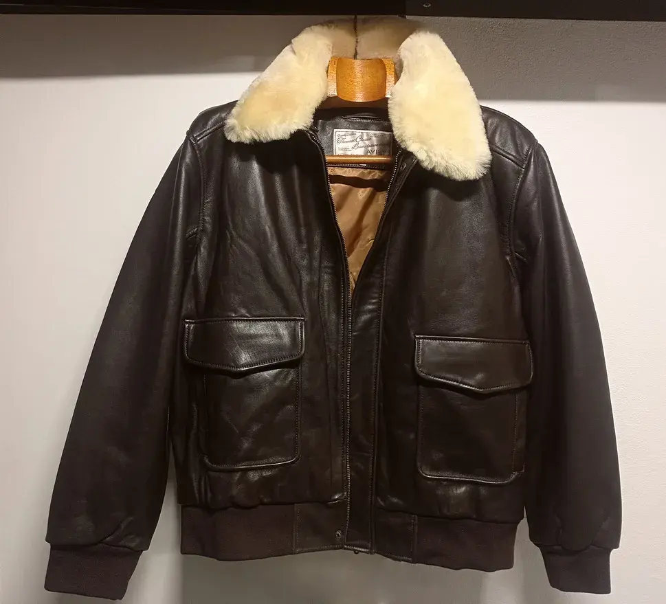 NOVÁ letecká kožená bunda G-1 - XL