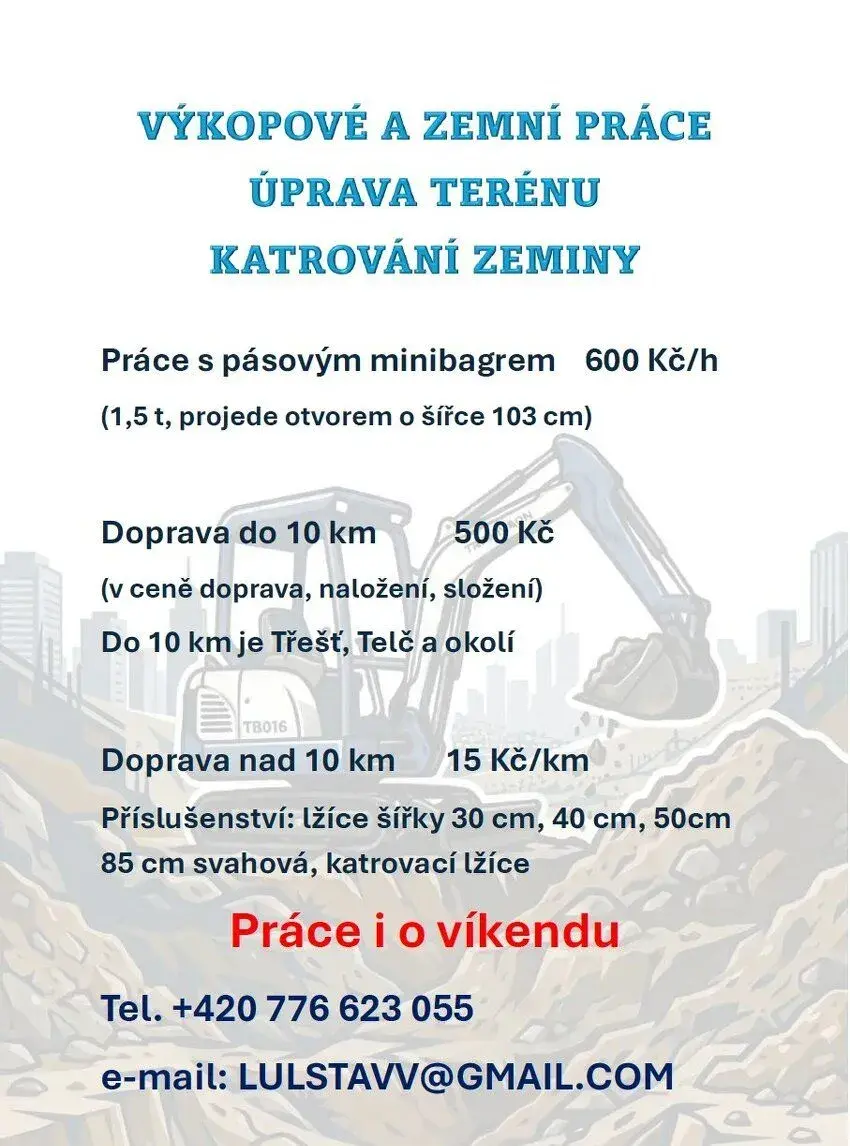 Zemní a výkopové práce, katrování zeminy