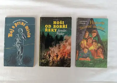 3x Jaroslav Foglar - Hoši od Bobří řeky - PODPIS AUTORA