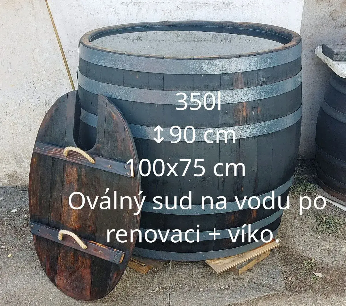 Dřevěné - plastové sudy a kádě od 50l - 6500l na vodu atd.