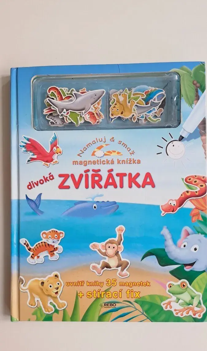 Kniha s magnetkami - set 3 knih.