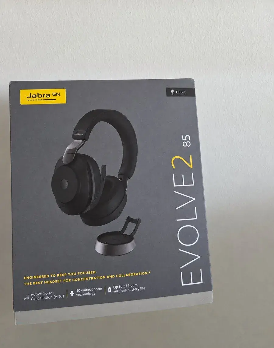 Bezdrátová sluchátka Jabra Evolve2 85 USB-C s nabíjecím stoj