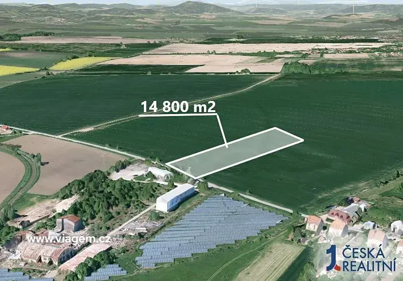 Pole 14 800 m², Podíl 43 % o výměře 6 343 m²