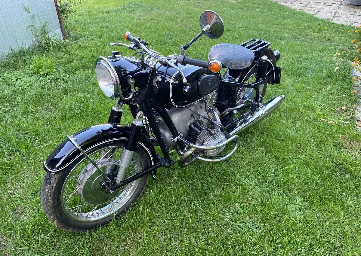 Motocykl veterán BMW R 50 sbírkový stav,