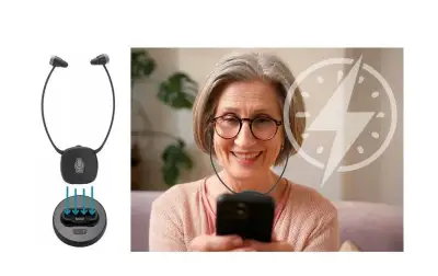 Maginon TV-700 Bezdrátová sluchátka s dokovací stanicí