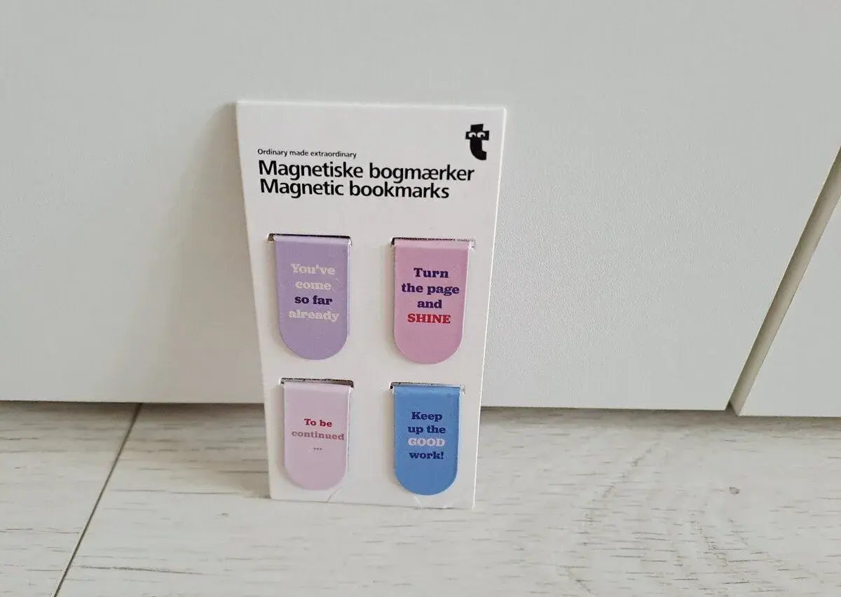 4 ks magnetické mini záložky do knih