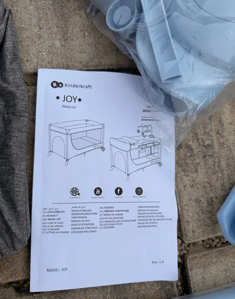 Dětská cestovní postýlka Kinderkraft Joy