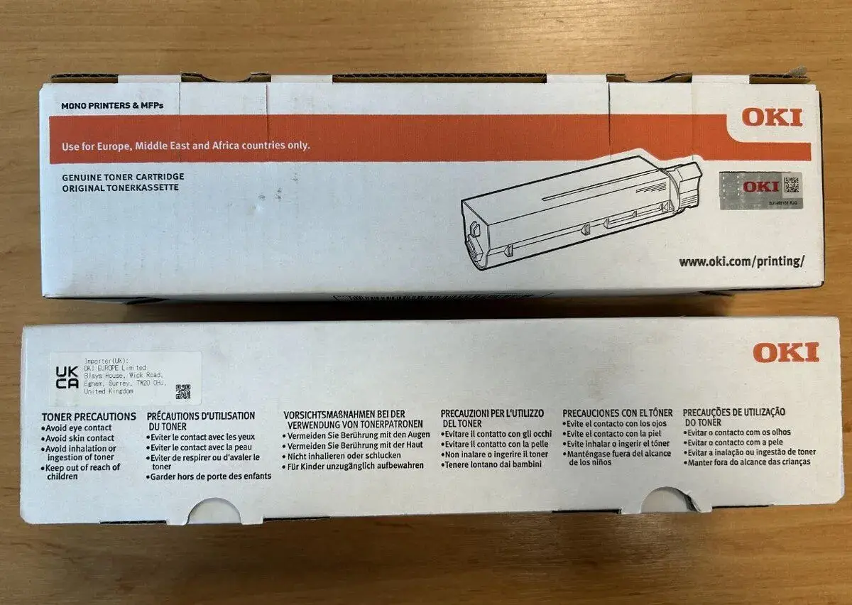 Nový OKI 44992402 BK originální toner černý