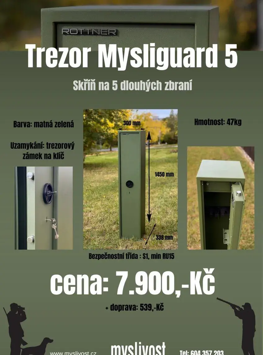 NOVÉ - Trezor na 5 zbraní (Třída S1)