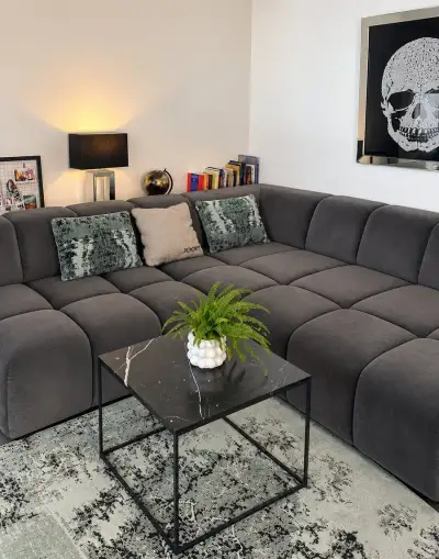 Šedý rohový gauč KARE DESIGN