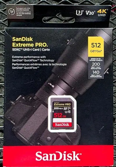 Sandisk SDXC 512GB Extreme PRO