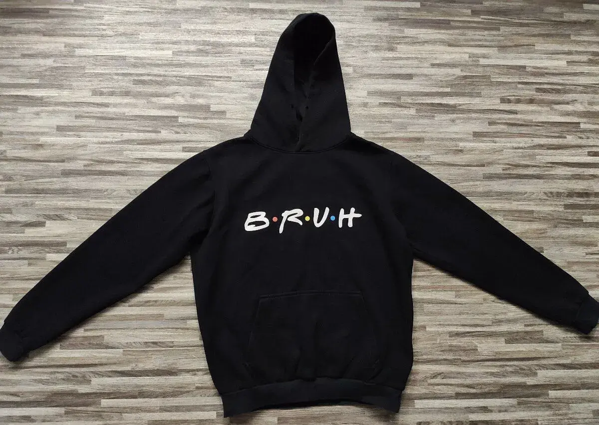 Merch Stay 12, černá mikina B.R.U.H. - vel. S