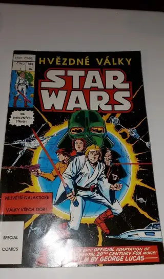 Star wars č1 česky,krásný stav 360kč