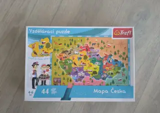 Vzdělávací puzzle Mapa Česka