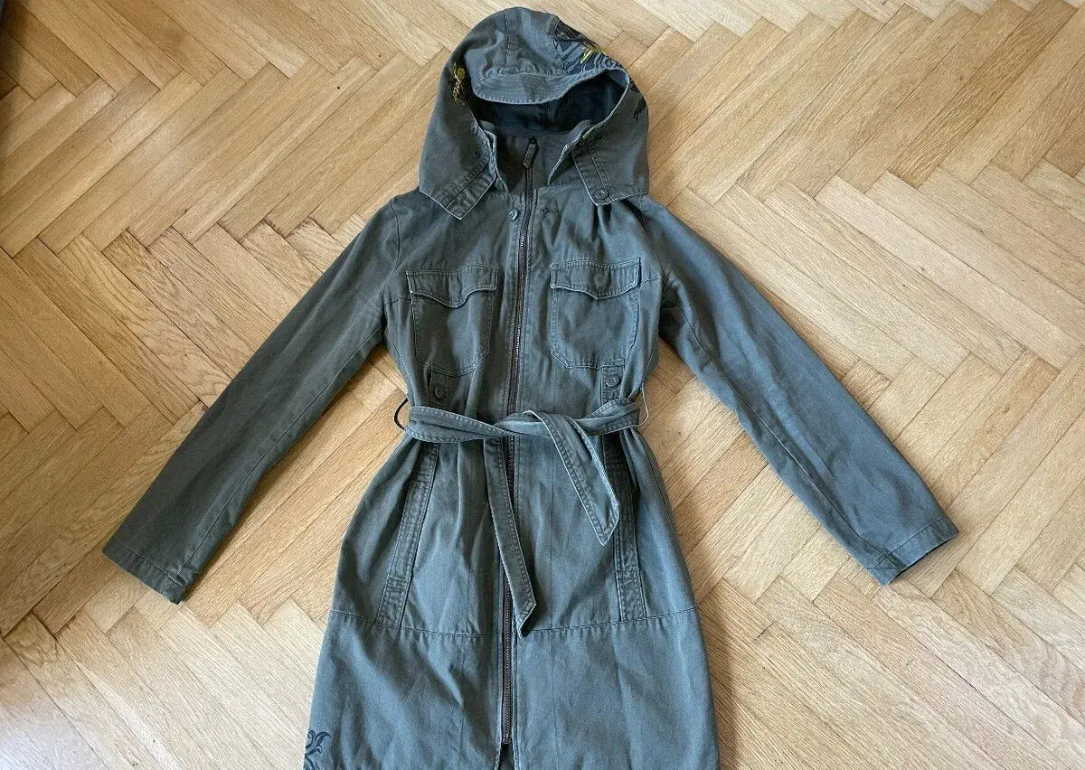 Dámský kabát parka trenčkot Gotcha M/L super stav