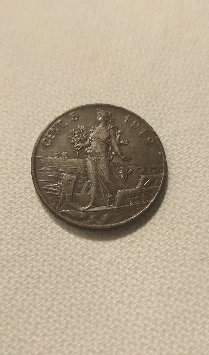 Mince 5 centisimi 1912r.