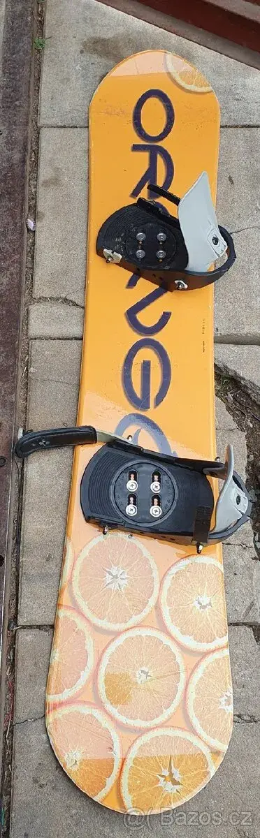 SNOWBOARD 145cm x 23cm Orange