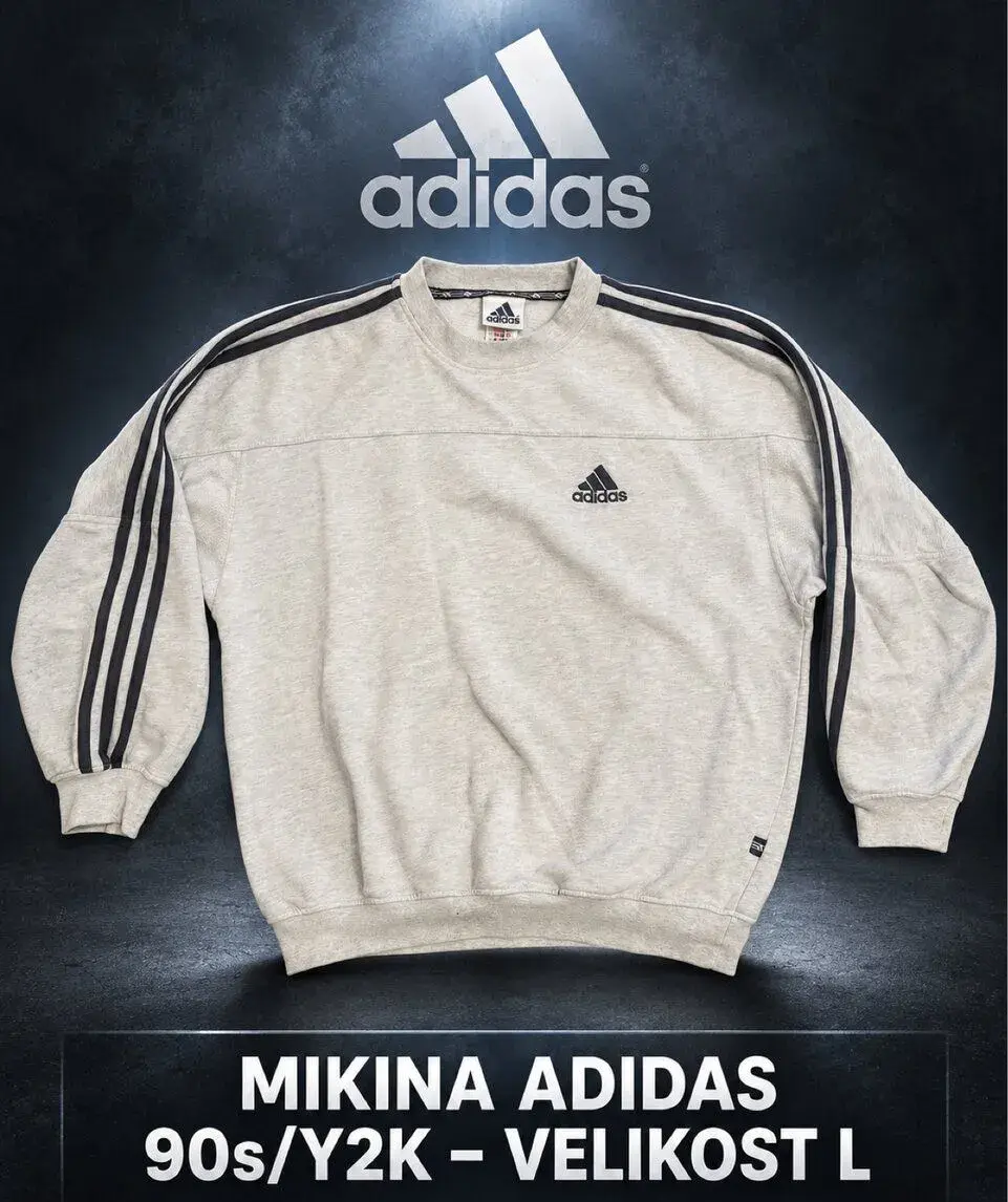 VINTAGE MIKINA ADIDAS 90s/Y2K – VELIKOST L
