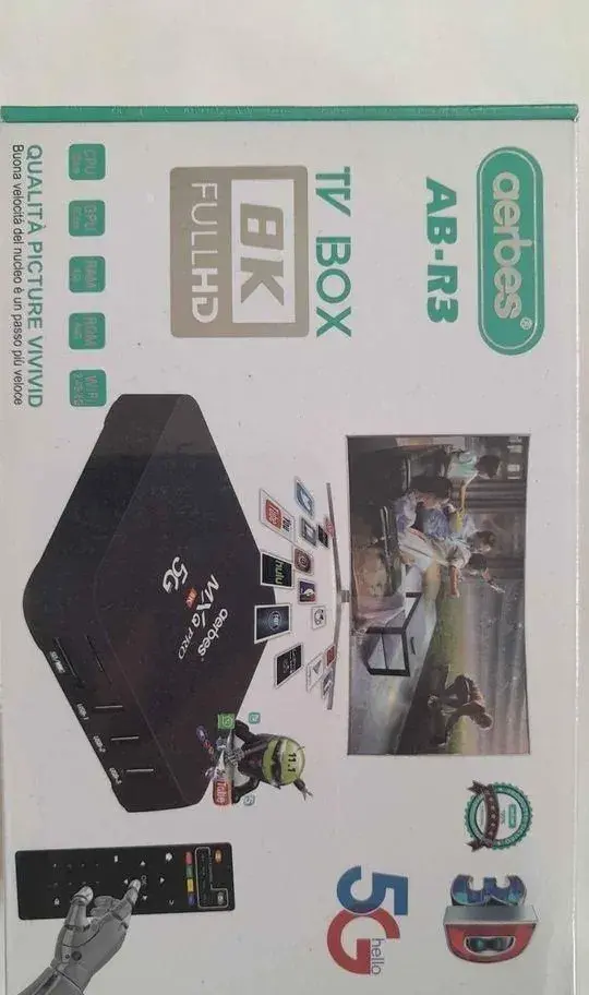 Smart tv box aerbess. AB-R 3+Ram: 4 GB +ROM: 64GB