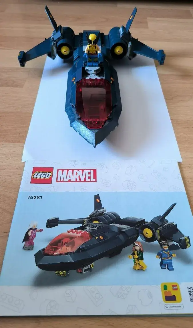 LEGO 76281 Marvel X-Men X-Jet - pouze s 1 figurkou.