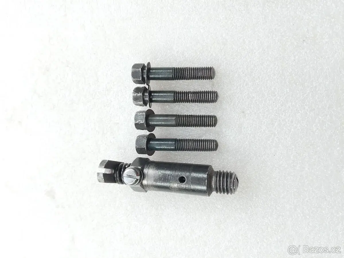 ČZ 125 B & T DEKOMPRESOR & ŠROUBY HLAVY ORIGINÁL