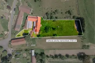 RD 140 m², garáž 55 m², stodola 106 m², pozemek 2 130 m² – M