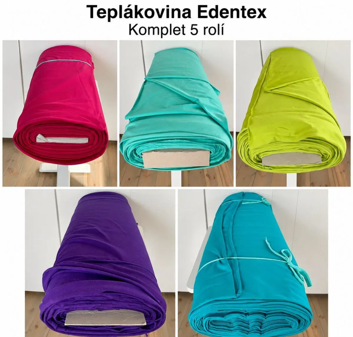 Teplákovina Edentex – komplet 5 rolí