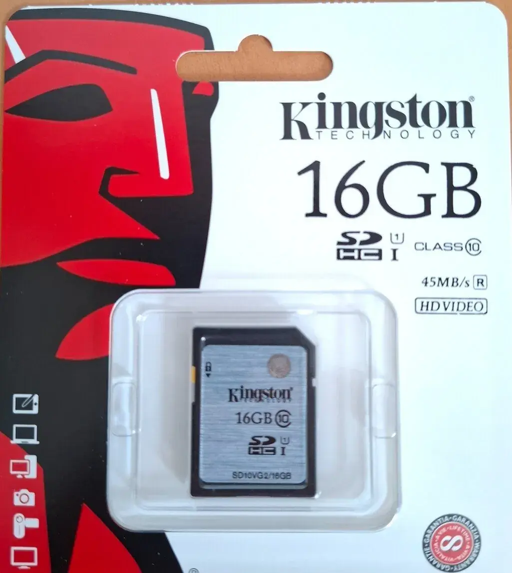 Paměťová karta SDHC Kingston 16GB