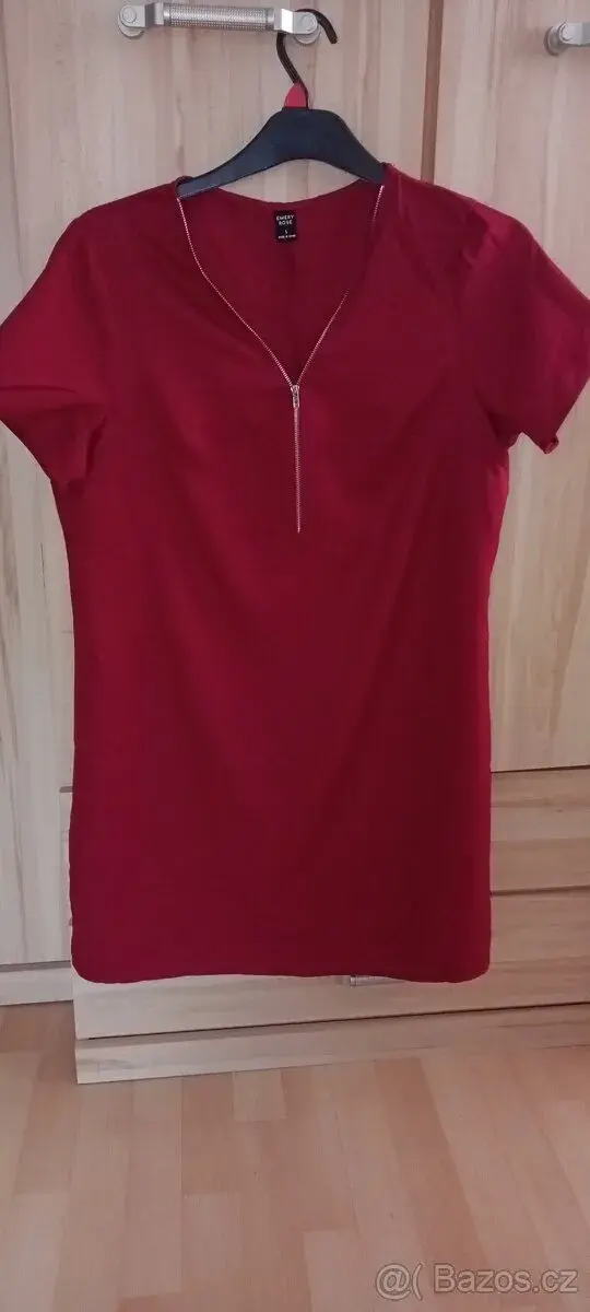 Dámské vínové šaty, tunika vel. 42/L