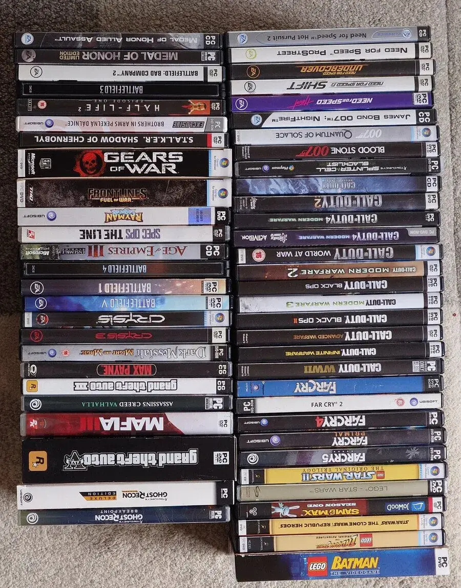 PC Hry 2001-2020, většinou původní české vydání