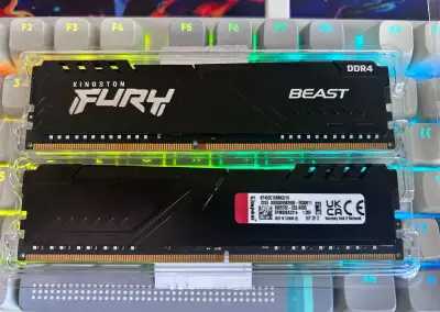 Kingston FURY Beast Black 16GB (2x8GB) DDR4 3200MHz CL16 KF4