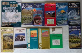 Trekové mapy Nepál, Peru, Ladak a další z Evropy