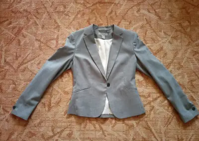 Dámské sako H&M, sedá barva, velikost 36, nové