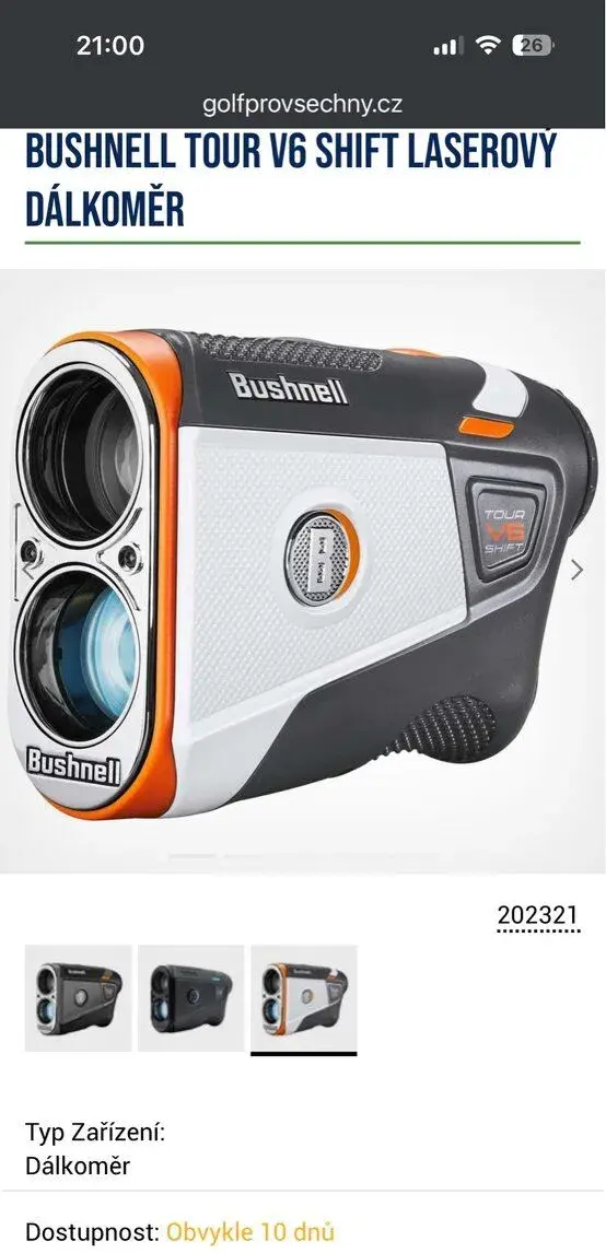 Kuopím BUSHNELL Tour V 6, nabídněte, laser Golf