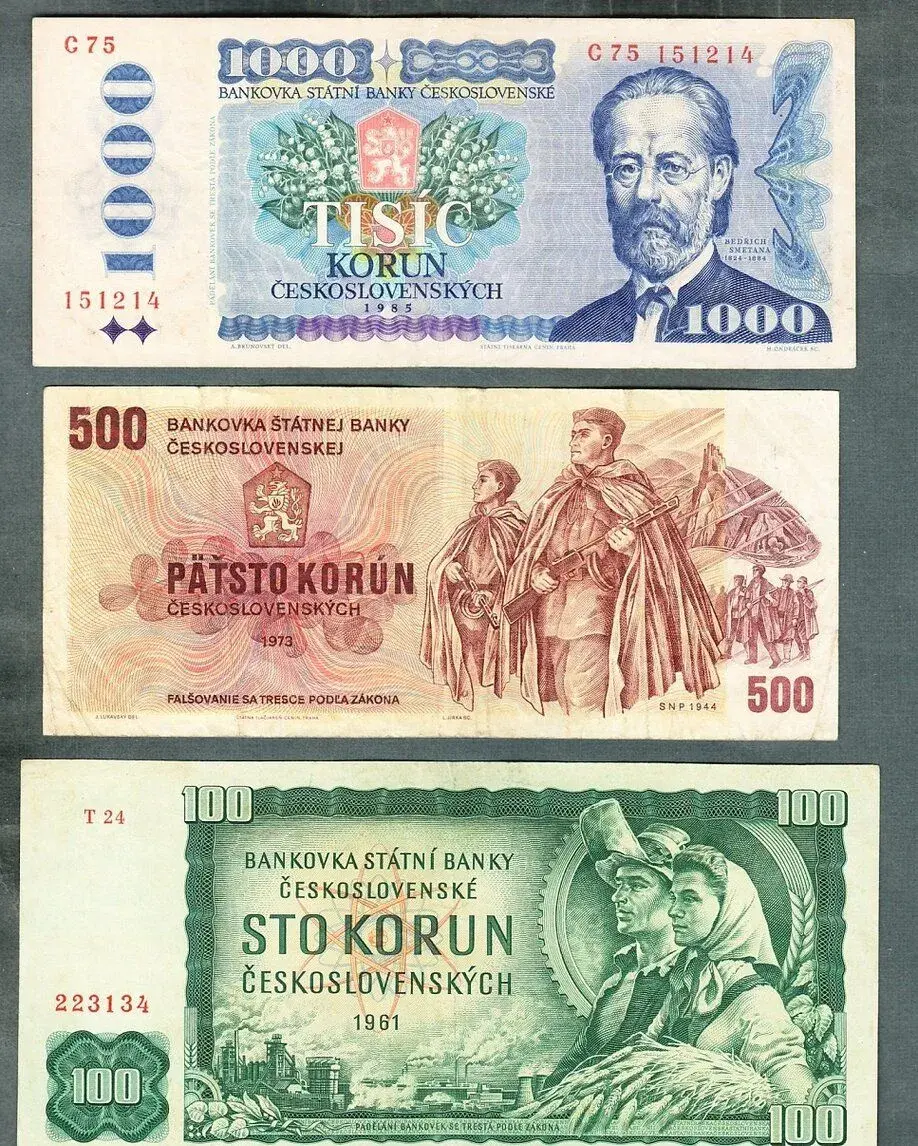 Sestava staré bankovky 1961-1988