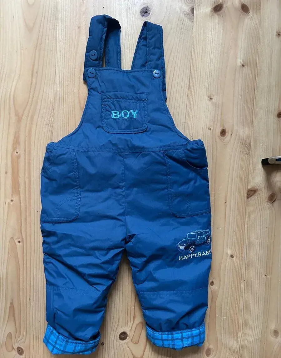 zimní kalhoty zateplené oteplovačky s laclem 80/86 1-2roky