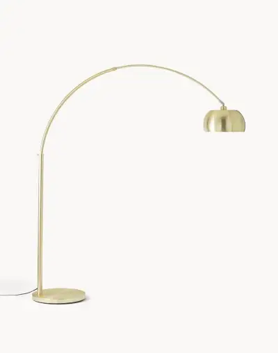 Bowie Velká oblouková lampa zlatá