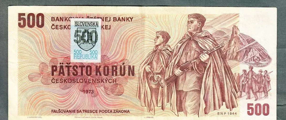 Staré bankovky 500 kčs 1973 SLOVENSKÝ KOLEK