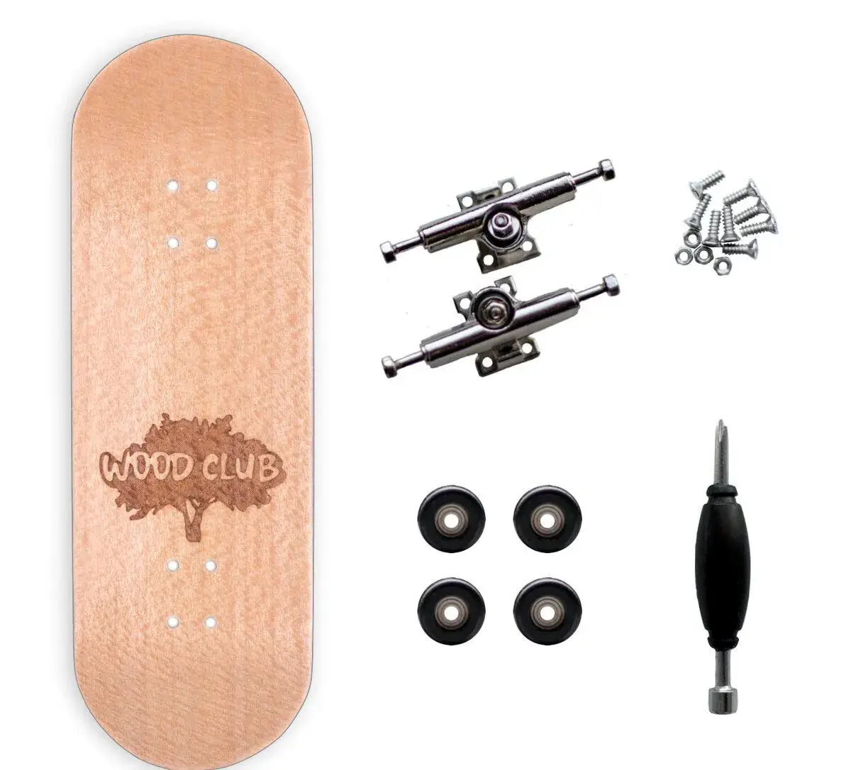 Nový dřevěný fingerboard WoodClub