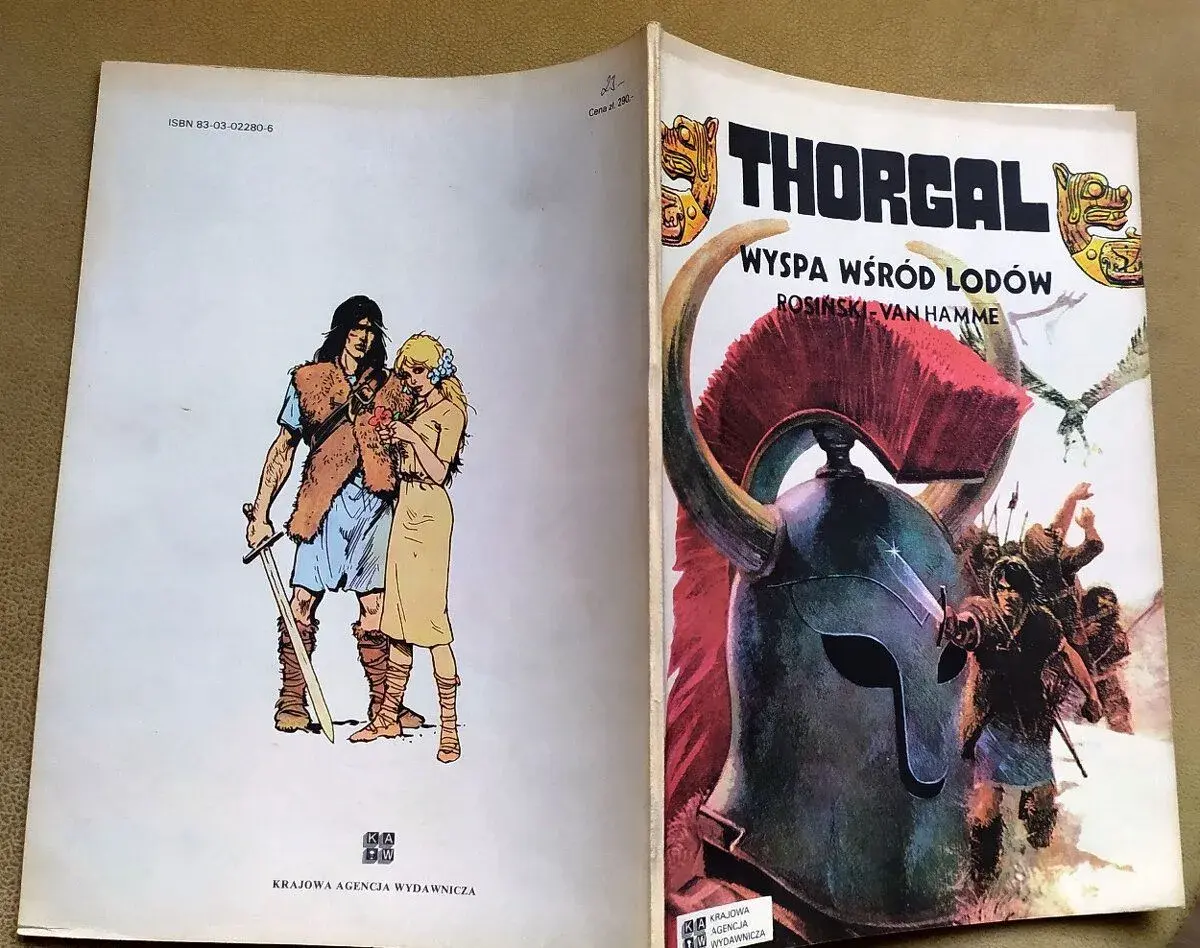 Komiks Thorgal- Wyspa wśród lodow 1988 v polštině