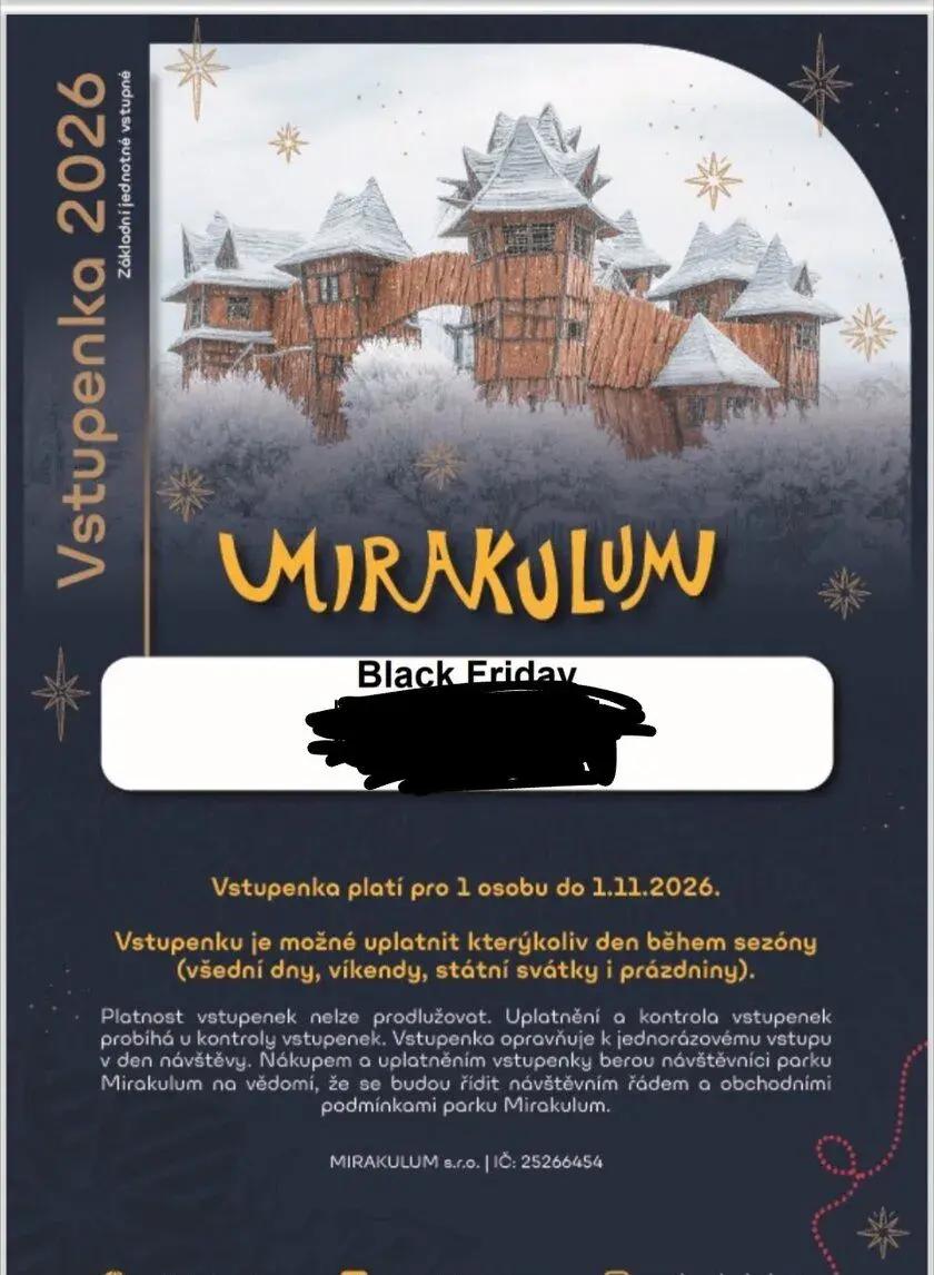 Mirakulum vstupenky 2026