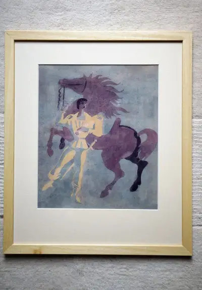 autor Josef Tokstein - Muž s koněm