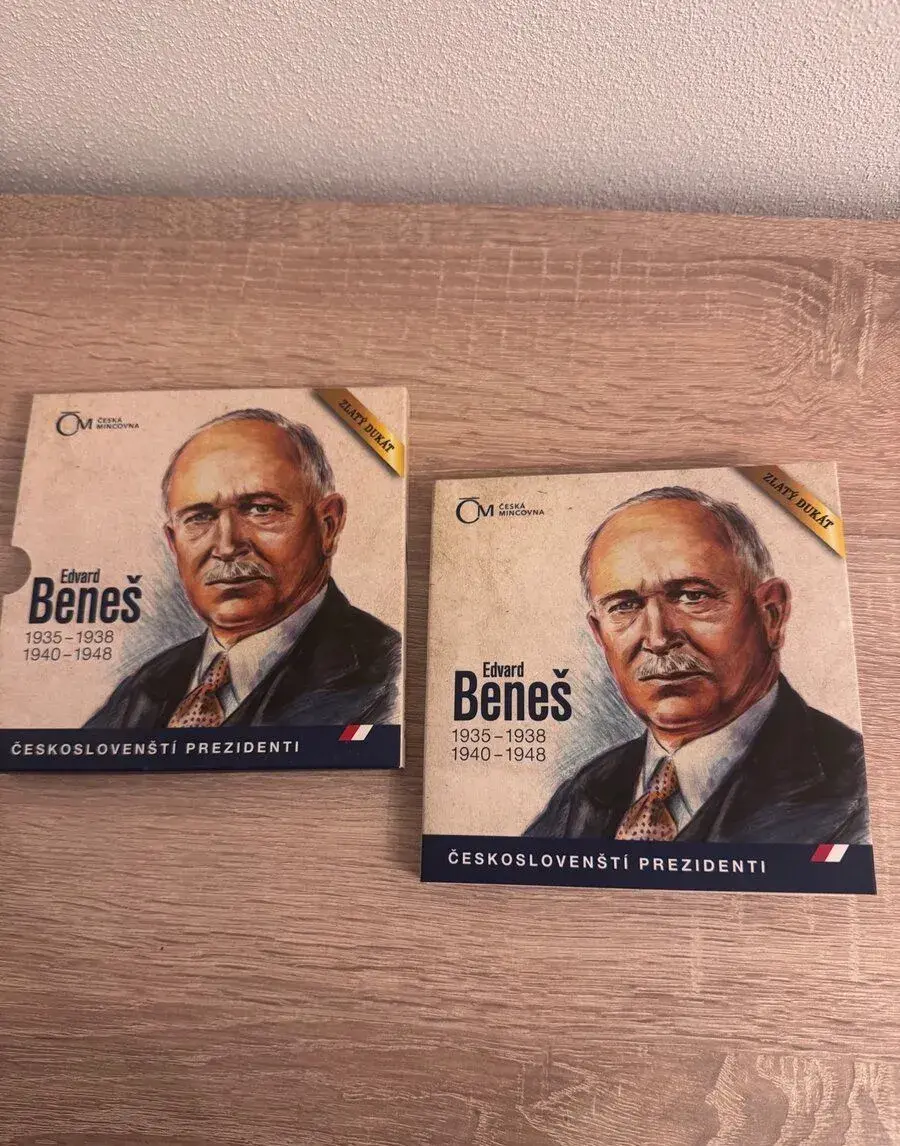 Zlatý dukát českoslovenští prezidenti