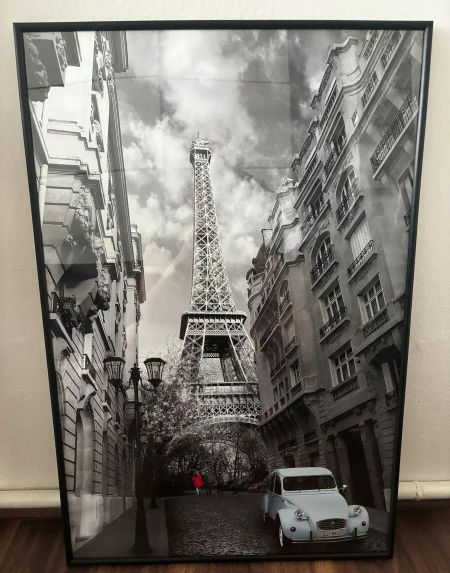 Obraz/plakát Eiffelova věž 90x60 cm jako nový